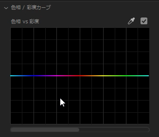 Lumetriカラーパネル　色相/彩度カーブ ダブルクリックで初期化【Windows】